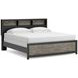 Ryderton Black and Gray King Panel Bookcase Bed