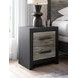 Ryderton Black and Gray 2 Drawer Nightstand