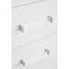 Marzoni White 6 Drawer Dresser and Rectangular Mirror