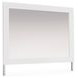 Marzoni Matte White Rectangular Dresser Mirror