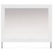 Marzoni Matte White Rectangular Dresser Mirror