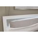 Marzoni White and Gray King Upholstered Panel Headboard and LED