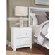 Marzoni Matte White 2 Drawer Nightstand