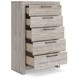 Ryderton Light Gray 5 Drawer Chest