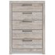 Ryderton Light Gray 5 Drawer Chest