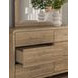 Dayella Warm Natural Brown 6 Drawer Dresser