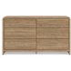 Dayella Warm Natural Brown Panel Bedroom Set