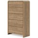 Dayella Warm Brown 5 Drawer Chest