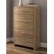 Dayella Warm Brown 5 Drawer Chest