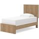 Dayella Warm Natural Brown Twin Panel Bed