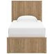 Dayella Warm Natural Brown Youth Panel Bedroom Set