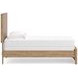 Dayella Warm Natural Brown Twin Panel Bed