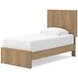 Dayella Warm Natural Brown Twin Platform Bed