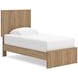 Dayella Warm Natural Brown Twin Platform Bed