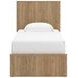 Dayella Warm Natural Brown Twin Platform Bed
