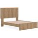 Dayella Warm Natural Brown Queen Platform Bed