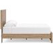 Dayella Warm Natural Brown Queen Platform Bed