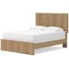 Dayella Warm Natural Brown Queen Panel Bed