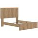 Dayella Warm Natural Brown Panel Bedroom Set