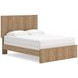 Dayella Warm Natural Brown Panel Bedroom Set