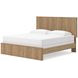 Dayella Warm Natural Brown King Panel Bed