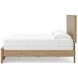 Dayella Warm Natural Brown King Panel Bed
