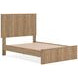 Dayella Warm Natural Brown Full Platform Bed