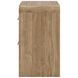 Dayella Warm Natural Brown 2 Drawer Nightstand with USB Charging