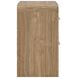 Dayella Warm Natural Brown 2 Drawer Nightstand with USB Charging