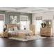 Allihauser Tan King Panel Bed with 4 Side Drawer Storage