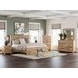 Allihauser Tan King Panel Bed with Storage Footboard