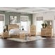 Allihauser Tan Full Panel Bed with 2 Side Drawer Storage