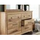 Allihauser Tan 6 Drawer Dresser