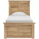 Allihauser Tan Twin Panel Bed