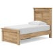 Fenderport Tan Twin Panel Bed with 2 Side Drawer Storage