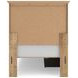 Fenderport Tan Twin Panel Bed with 2 Side Drawer Storage