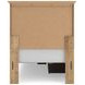 Allihauser Tan Twin Panel Bed with Storage Footboard and 2 Side Drawer