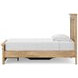 Allihauser Tan Twin Panel Bed with Storage Footboard and 2 Side Drawer