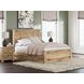 Allihauser Tan Queen Panel Bed with 4 Side Drawer Storage