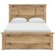 Allihauser Tan Queen Panel Bed with 4 Side Drawer Storage