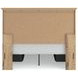 Fenderport Tan Queen Panel Bed with Storage Footboard and 4 Side Drawer