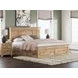 Allihauser Tan King Panel Bed with 4 Side Drawer Storage