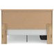 Allihauser Tan King Panel Bed with 2 Side Drawer Storage