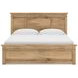 Fenderport Tan King Panel Bed with Storage Footboard and 4 Side Drawer