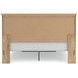 Allihauser Tan King Panel Bed with Storage Footboard