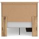 Allihauser Tan Full Panel Bed with 2 Side Drawer Storage