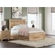 Allihauser Tan Full Panel Bed with 2 Side Drawer Storage