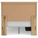 Allihauser Tan Full Panel Bed with Storage Footboard and 2 Side Drawer
