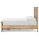 Allihauser Tan Full Panel Bed with Storage Footboard and 2 Side Drawer
