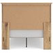 Allihauser Tan Full Panel Bed with Storage Footboard